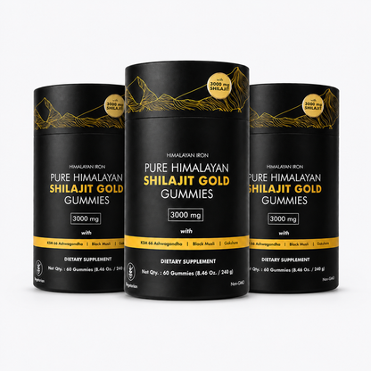 Pure Himalayan Shilajit Gold Gummies (60 Capsules)