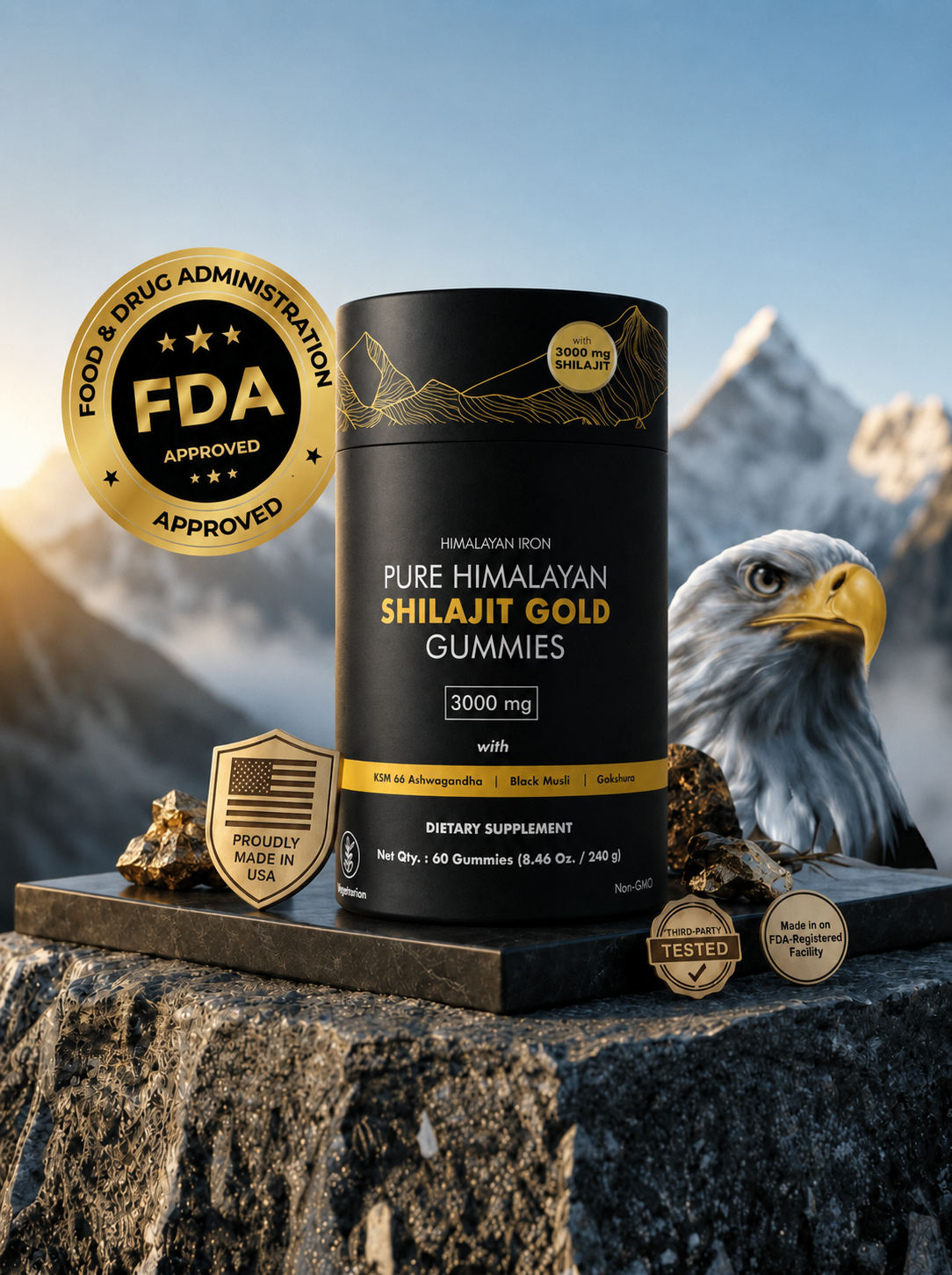 Pure Himalayan Shilajit Gold - hero